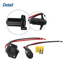 12V 2-Wire Marine 14365-6 And 14366-6 Male And Female Trolling Motor Connectors