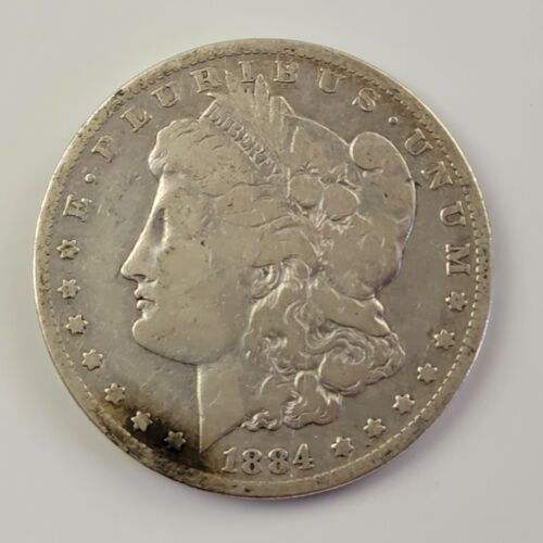 1884-O Morgan Silver Dollar VG Nice Detail USA Silver Coin 90% Silver