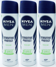 Nivea Men Anti-perspirant Deodorant Sensitive Protect 48hr 150ml x 3