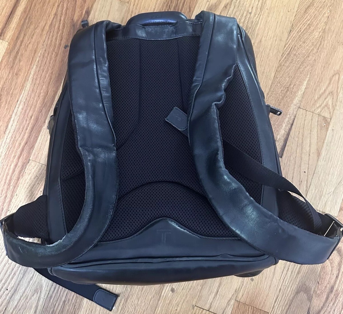 TUMI Alpha Black Leather Backpack 92183D4 | eBay