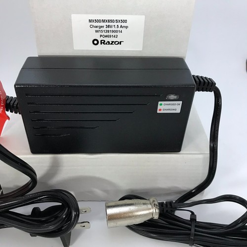 Razor Scooter Charger 36V/1.5A 1670mA - W15128190014 - OEM Part from Razor - Picture 2 of 4