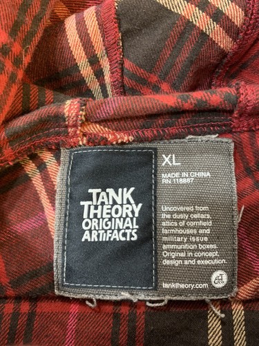 Tank Theory Vintage Jacket Plaid Southern Comfort Whiskey Mens XL - Picture 5 of 9