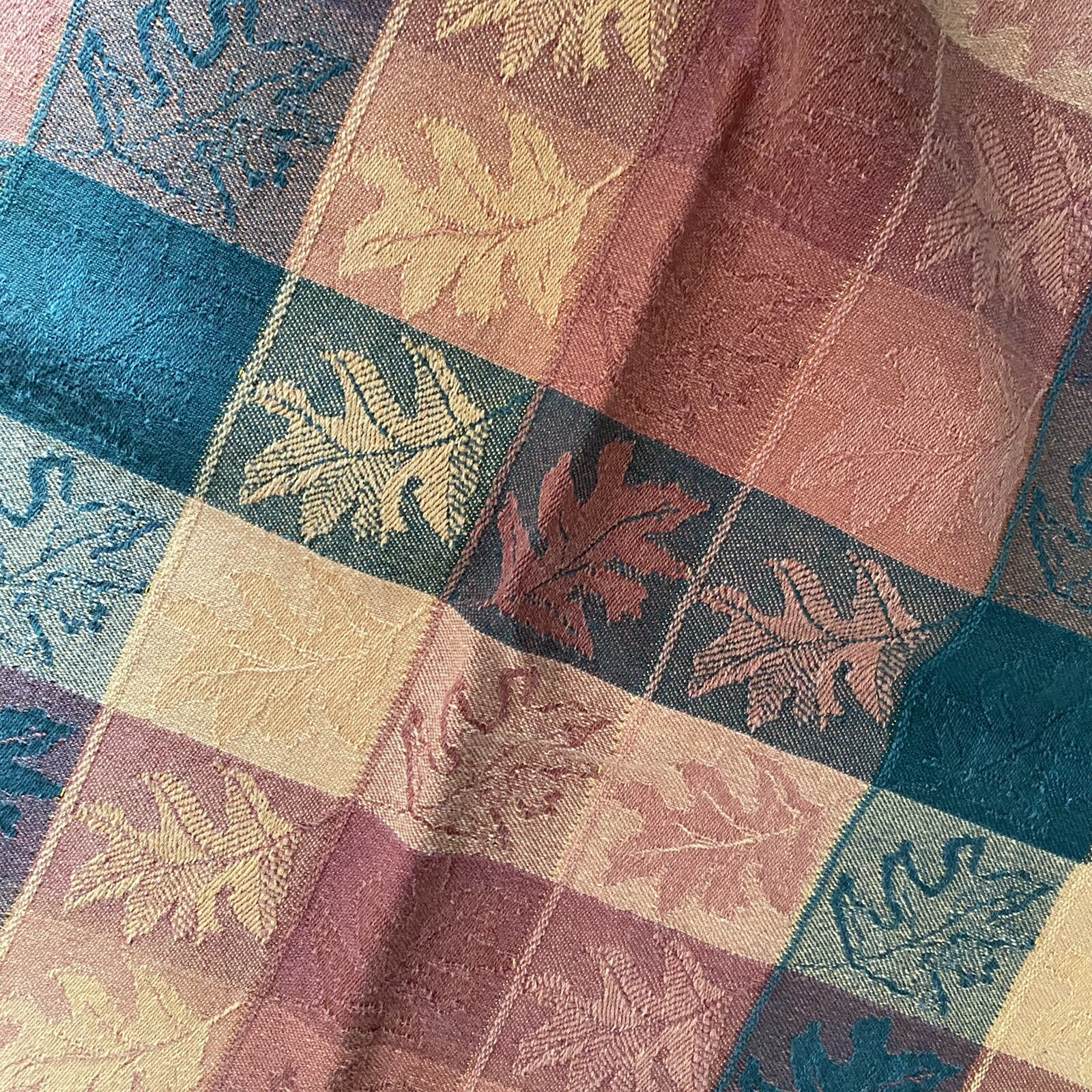 Cotton Fabric Fall Leaves Tablecloth Table Cover