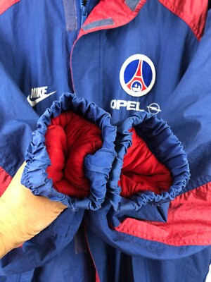90s NIKE PARIS SAINT-GERMAIN ウォーム ジャケット Vintage 90s Paris Saint-Germain PSG Football Jacket Soccer Nike