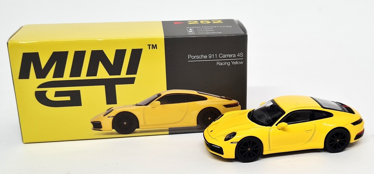 TSM 1/64 - Porsche 911 992 Carrera 4S GT Racing Yellow LHD 252