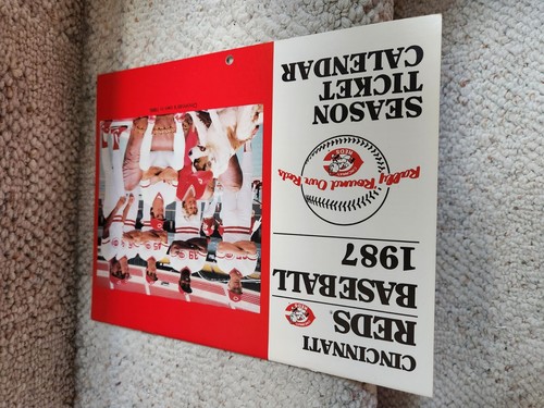 MLB Cincinnai Reds 1987 Season Ticket Calander! Preowned - Picture 5 of 16
