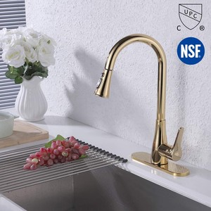 Pull Down Kitchen Faucet Retractable Pull Out Wand Swivel Spout