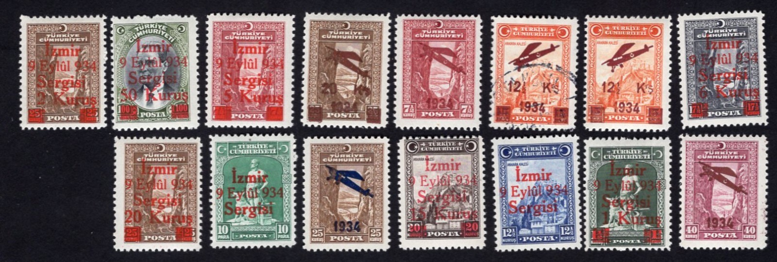 Turkey 1934 stamps Mi#971-84 START10%ONLY MH/used CV=850$
