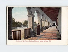 Postcard Corridor of the Santa Barbara Mission Santa Barbara California USA