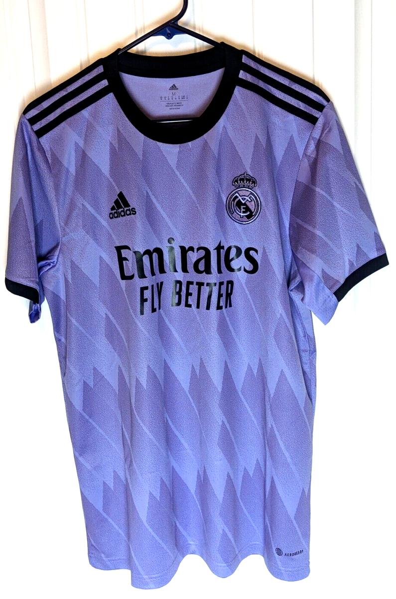 Authentic Adidas Real Madrid Away Purple Jersey 2022-2023 Size: M