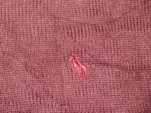 Genuine Ralph Lauren POLO Plum Crew Neck Jumper S 34-36" Euro 44-46 - Picture 5 of 7