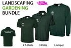 Gardener Landscaping PACK Polo Shirt-Jumper-T-Shirt Printed TEXT Custom Workwear