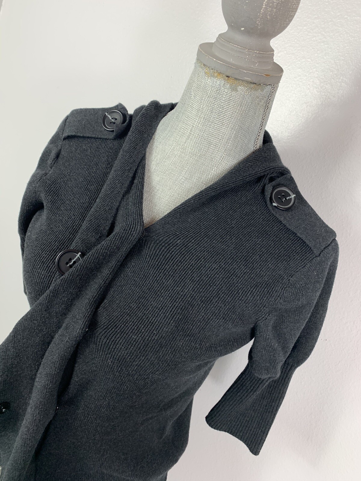 Simply Vera Wang Button Front Adjustable Hooded H… - image 3