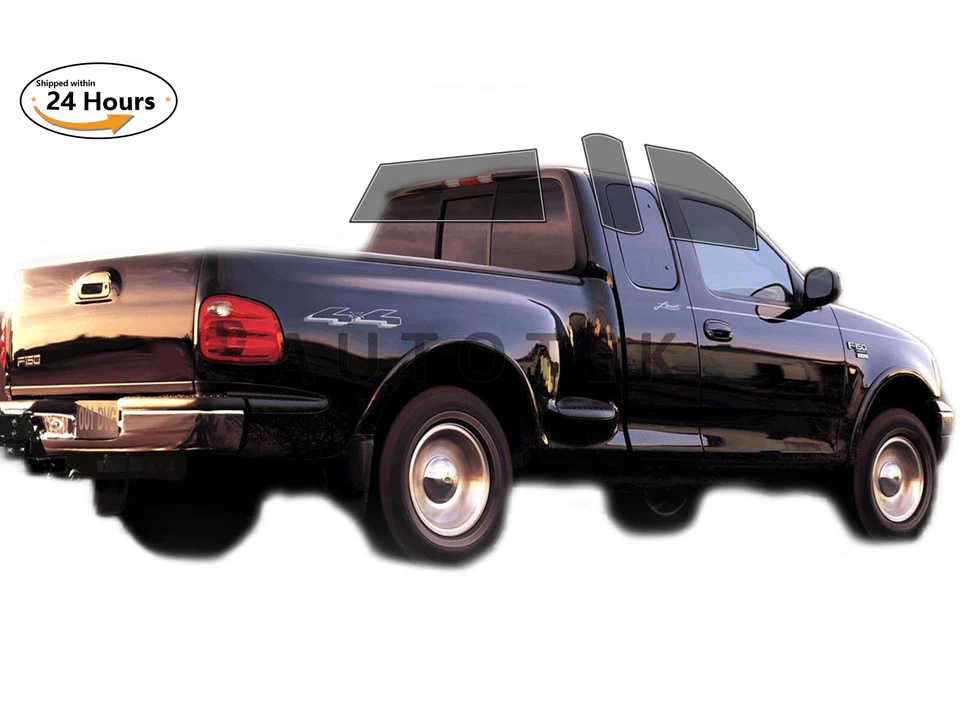 Kit de película de tinte de ventana de 2 capas precortada para Ford F-150 1997-2003 cabina extendida Foto 2 de 4