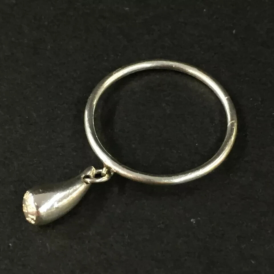 Tiffany Co 925 Sterling Silver Elsa Peretti Teardrop Dangle Ring