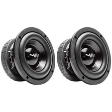 (2) SKAR AUDIO EVL-65 D2 6.5" 400W MAX POWER DUAL 2 OHM SUBWOOFERS - SET OF 2
