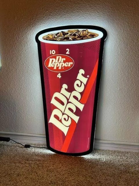 Dr pepper outlet led sign