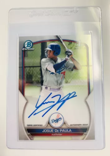 2023 Bowman Josue De Paula Chrome 1st Prospect Auto #CPA-JDE Dodgers