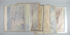 Set of 96 Charles Hubbell Aviation Prints 8 Complete Calender Years NOS