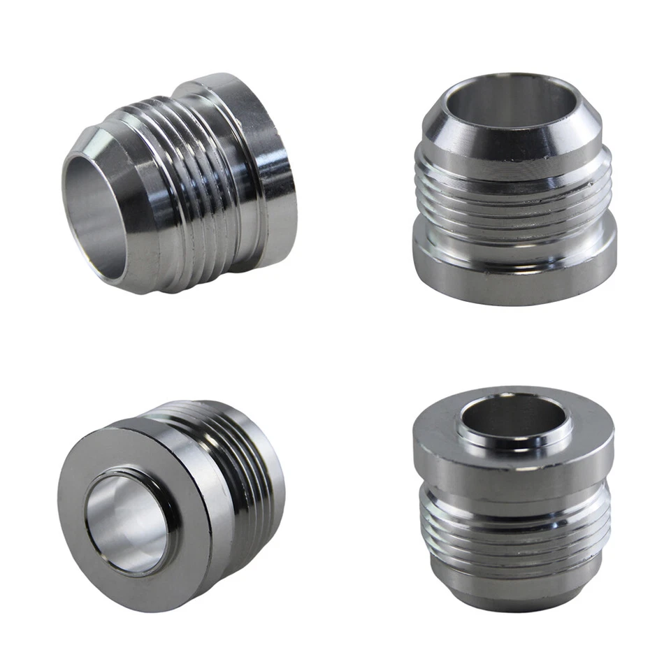 4PCS AN16 1'5/16"-12 Male Adapter Weld Bung Nitrous Hose Fitting Tank Cell Water - Imagem 3 de 4