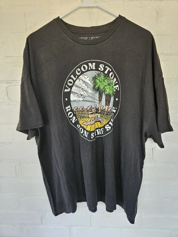 Volcom x Ron Jon Surf Farm To Yarn Organic Cotton T-Shirt Adult ONE SIZE - Rare - Image 2 of 4