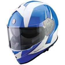 Torc T14B Bluetooth Dual Visor Motorcycle Helmet Flat Martini Blue Small S
