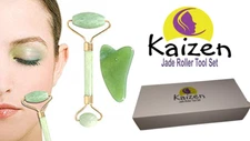 Jade Roller Face Scraper - Facial Wrinkle Therapy Neck Face Eyes - Gua Sha Tool