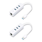 [2er] TP-Link UE330 3-Port USB 3.0 auf RJ45 Netzwerkadapter Hub Ethernet Adapter