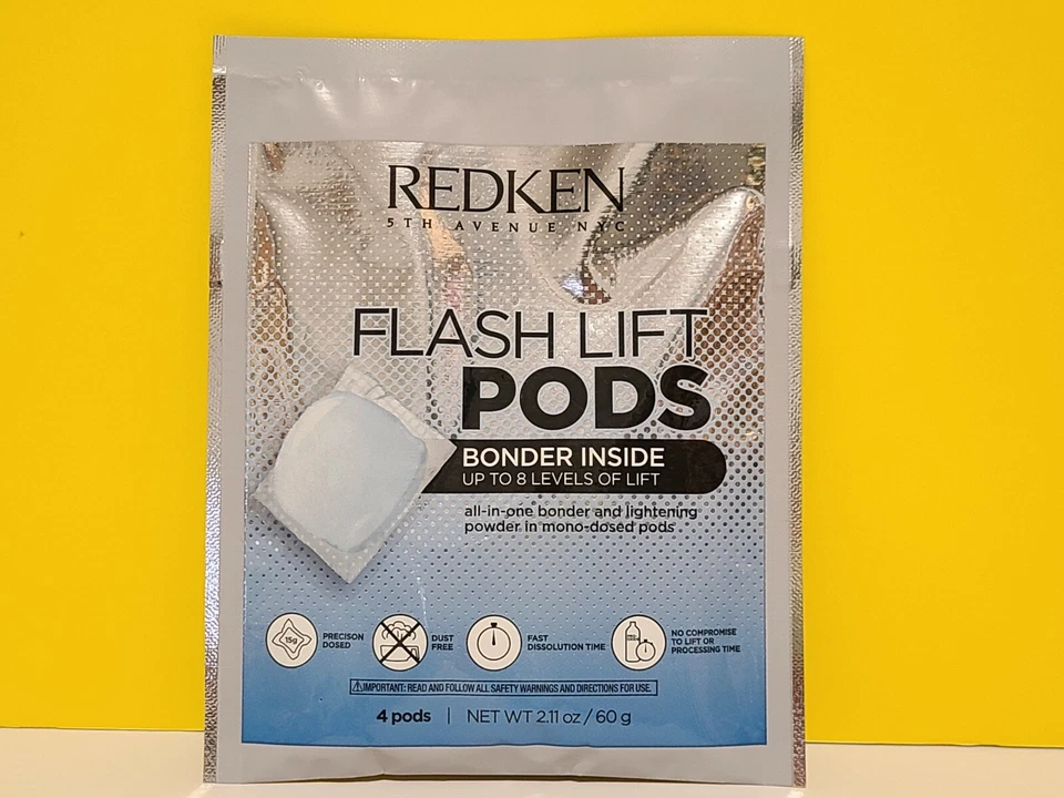 Redken Flash Lift Pods Bonder Inside Lightner 2.11 盎司,4 个吊舱全新!! — 第 2/2 张图片
