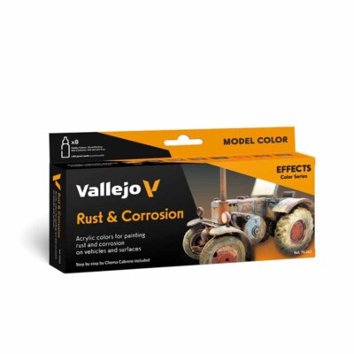 Vallejo 70.262 Model Color Rust & Corrosion 8 Color Paint Set
