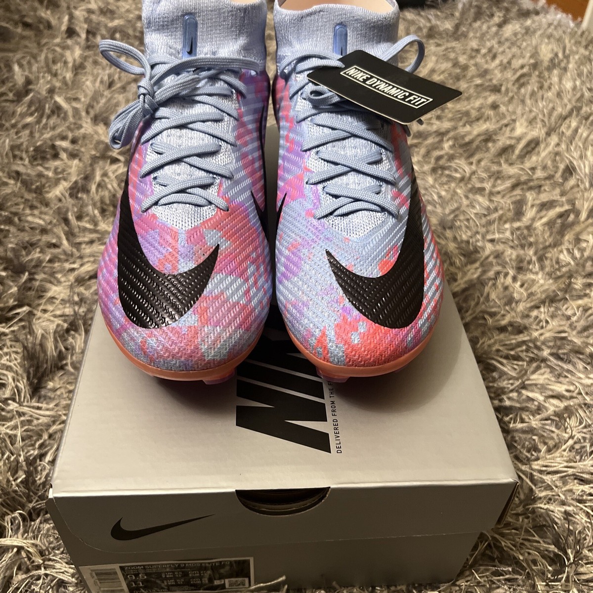 Size 9.5 - Nike Zoom Mercurial Superfly 9 Elite FG Dream Size 9.5 - Nike Zoom Mercurial Superfly 9 Elite FG Dream