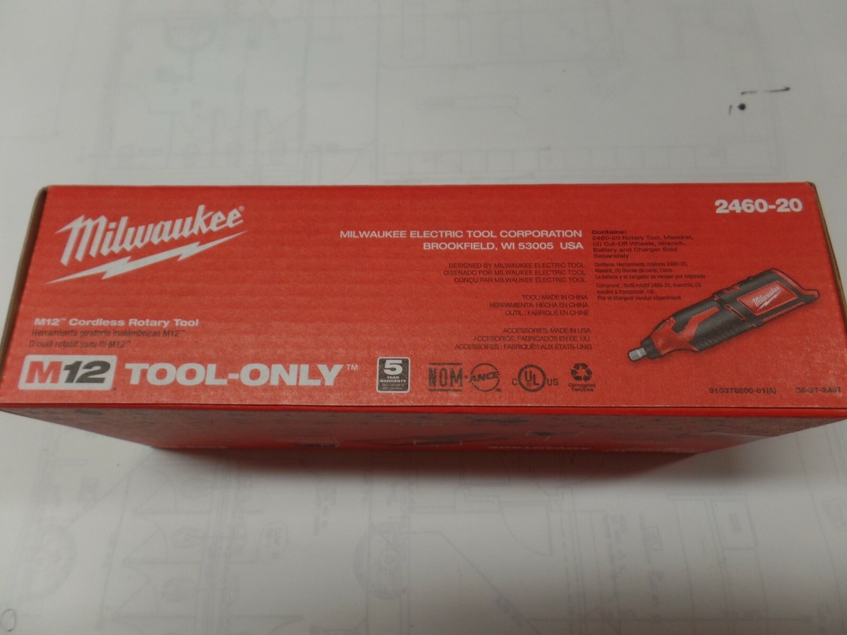 Milwaukee 2460-20 M12 Li-Ion Rotary Tool Cordless 12V new in box