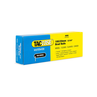 Tacwise - 1709 verzinkte Brad Nägel, 18G/20 mm, B/4.000