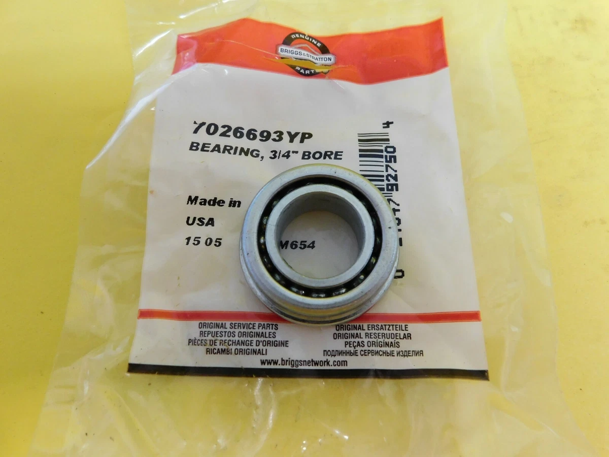 NEW OEM BRIGGS & STRATTON BEARING 3/4 BORE # 7026693YP --- UP 203 