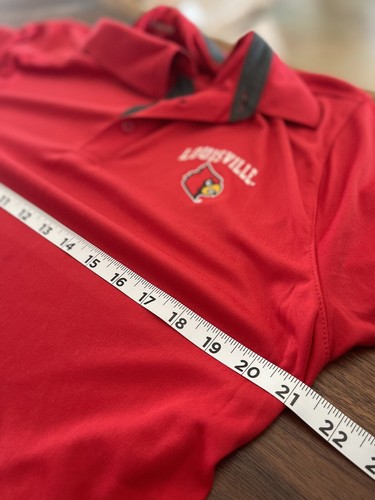 Neu mit Etikett Herren U OF L Louisville Polo L rot fesselnd offiziell lizenziert Uof L Karten - Bild 8 von 8