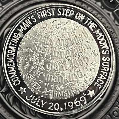 APOLLO 11 ARMSTRONG COLLINS ALDRIN JULY 1969 - .999 FINE SILVER APOLLO 11 ARMSTRONG COLLINS ALDRIN JULY 1969 - .999 FINE SILVER