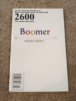 2600 The Hacker Quarterly Magazine - Winter 2019-2020