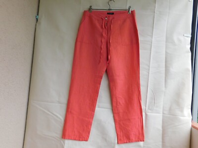 ''Lands End''Damen Sommer Hosen gr.40.Orange-rot.Leinen+Baumwolle
