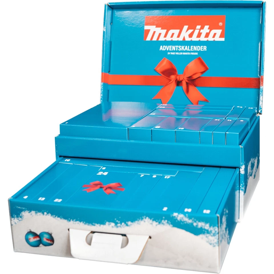 Makita Adventskalender Weihnachtskalender 2025 Ratschen-Bit-Set, Bohrer P-84800 - Bild 2 von 4