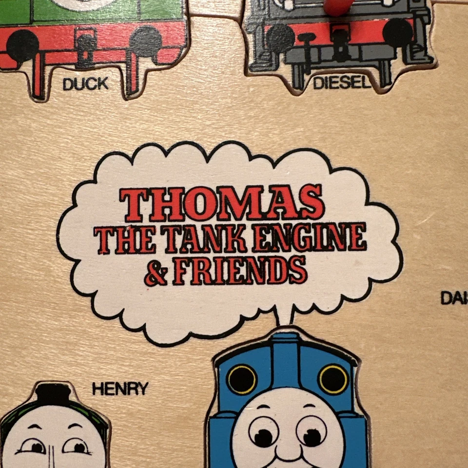 Rompecabezas de madera vintage Thomas The Tank Engine And Friends 14 piezas Foto 3 de 4