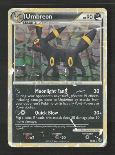 Umbreon - 10/90 (Cracked Ice Holo)  Rare Deck Exclusives 010/090 HP Pokémon TCG - Picture 1 of 3