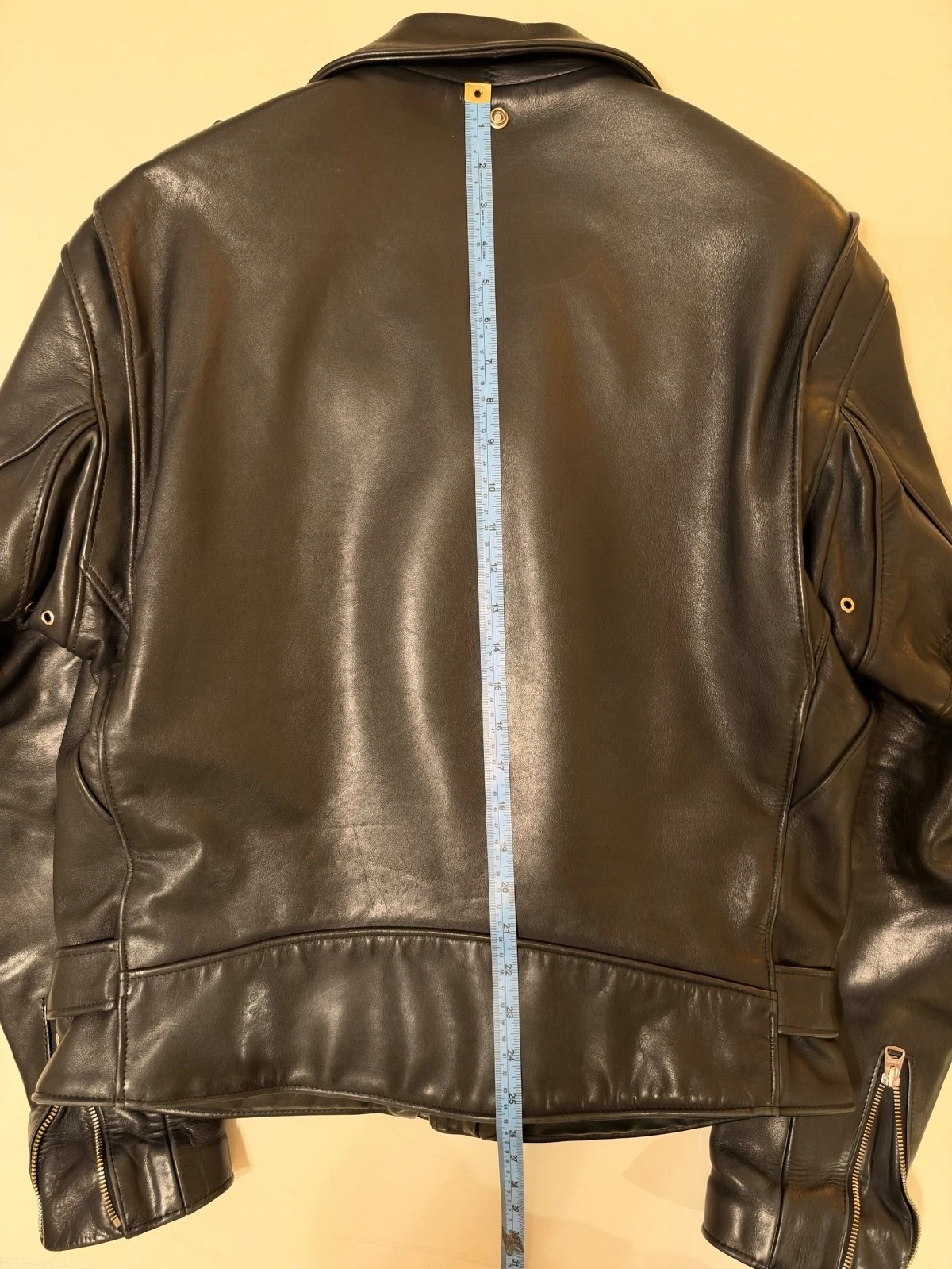 Schott Perfecto 618 Leather Motorcycle Jacket Men Size 42 Black Steerhide MIUSA - product detail image 17