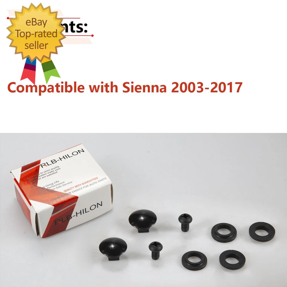 Tornillo de tuerca de pestillo de ventana trasera compatible con Sienna GSL ASL 2003 - 2017 2 PIEZAS Foto 2 de 4