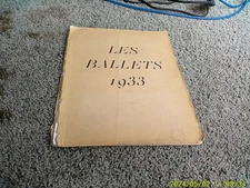 LES BALLETS 1933. Original 1933 program. Georges Balanchine + June 7 insert