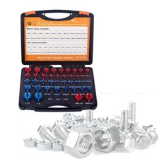 44Pcs Nut and Bolt Thread Checker Bolt and Nut Identifier