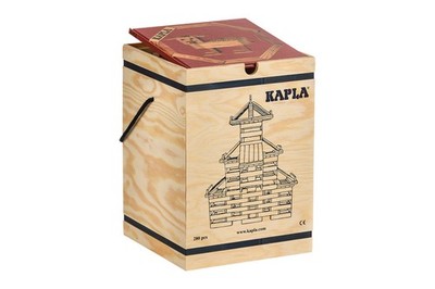 KAPLA-Holzplättchen 280er Kasten Pinienholz Bausteine