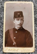 Victorian CDV Photo Carte De Visite Uniform  F Whitlock Sutton Coldfield 
