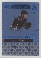 2021-22 Credentials Debut Ticket Access Autos Blue 9/35 Jan Jenik Auto 1nw9