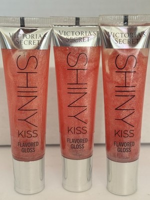 Victoria's Secret  Shiny Kiss Lip Gloss Strawberry Fizz .46 oz 3 PACK