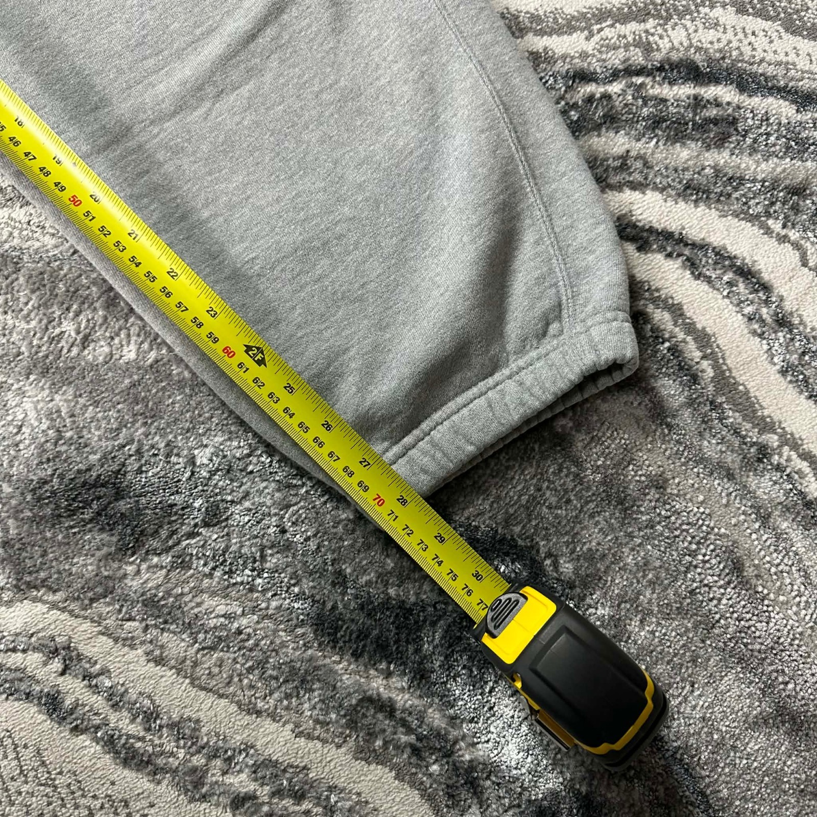 VTG Nike NRG Mini Swoosh Heavyweight Grey Baggy Oversized Lrg Sweatpants Joggers image 7